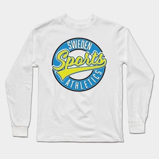 Sweden sports athletic logo Long Sleeve T-Shirt